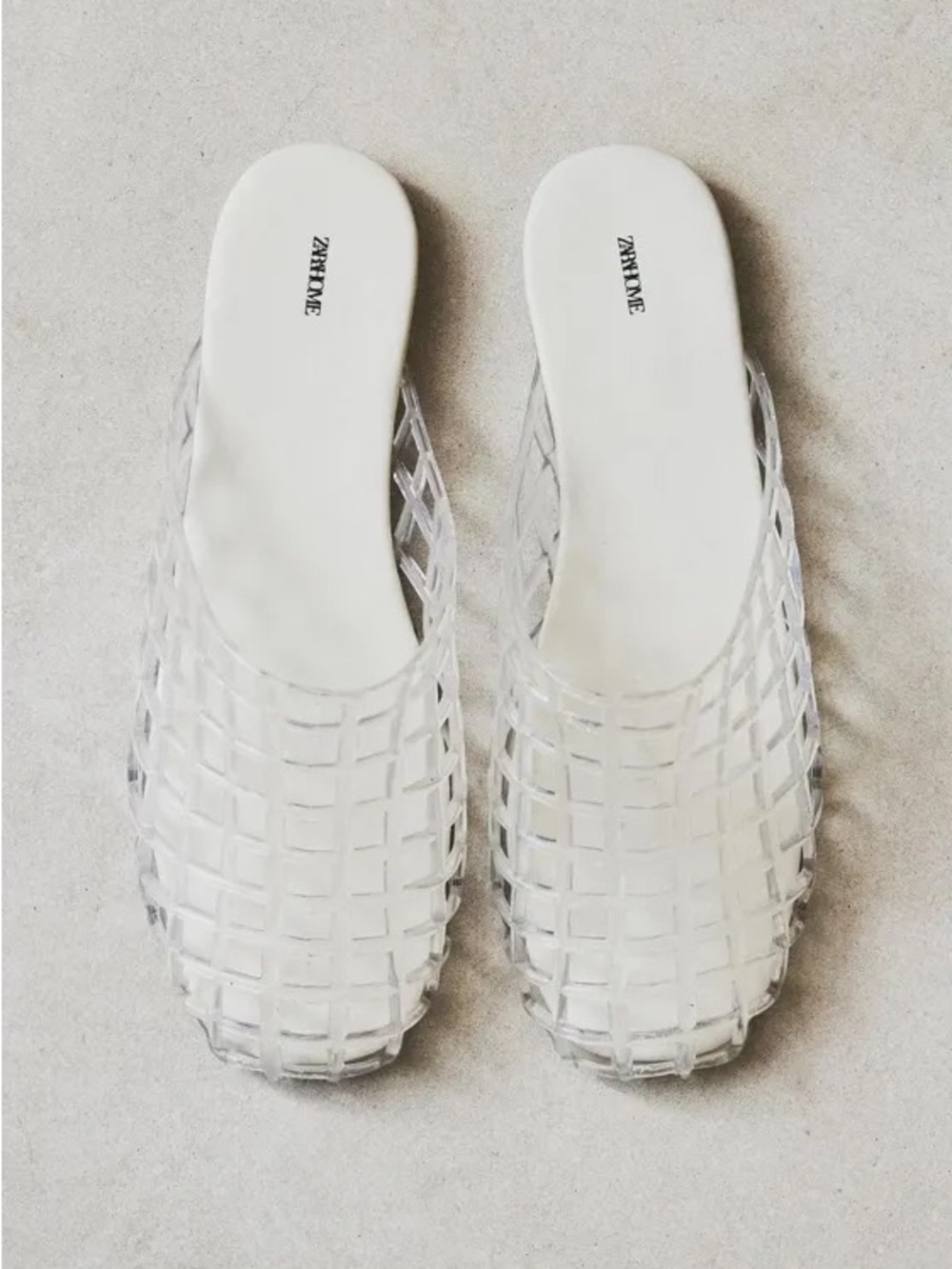 ZARA JELLY MULE SLIPPERS
